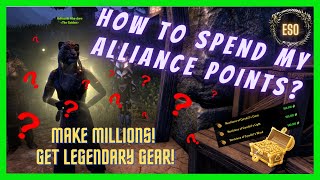 💰Where to Spend My Alliance Points💰 ESO Quick Guide ⚔️Whitestrakes Mayhem⚔️ [upl. by Eenel120]