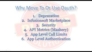 Using OAuth2 and Infusionsoft APIREST [upl. by Innattirb567]