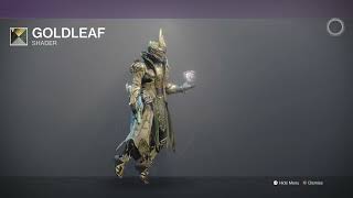 Destiny 2 Warlock with Techeuns Regalia Ornaments and Goldleaf Shader [upl. by Timoteo875]