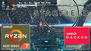 Starfield  AMD Ryzen 7 4700U  Radeon Vega 7 Integrated Graphics  Test Gameplay [upl. by Leighton]