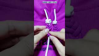 Hoodie double strings tie design Sweater ropes style for girls shorts hoodielacing [upl. by Supat]