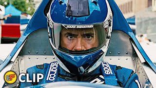 Tony Stark at the Monaco Grand Prix Race Scene  Iron Man 2 2010 Movie Clip HD 4K [upl. by Durrett]