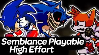 Sonic Legacy Fanmade  Semblance Charted  Friday Night Funkin [upl. by Deadman741]