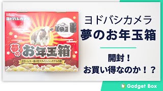 ヨドバシカメラの夢のお年玉箱2021ミラーレス一眼スタイリッシュモデルの夢を開封！ 果たしてお買い得なのか！？ [upl. by Einnej]