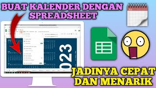 Cara Membuat Kalender di Google Spreadsheet [upl. by Ailecec699]