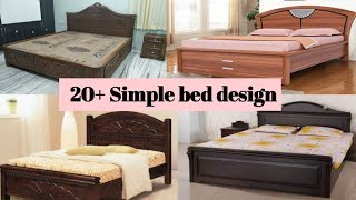 Simple Teak wood bed design  bed design king size bed design double bed designs [upl. by Stromberg]