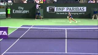 Li Na VS Aleksandra Wozniak  Full Highlights  WTA Indian Wells  March 12th 2014 [upl. by Schacker]