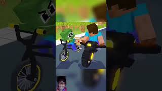 Monster school A bad zombie annoy a good zombie and his puppies minecraft animation [upl. by Eniad]