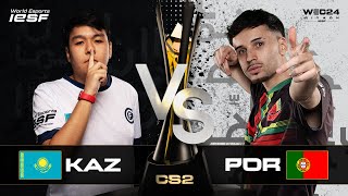 CS 2  PORTUGAL vs KAZAKHTAN  PLAYOFF  IESF WEC24  DAY 2 [upl. by Latoyia]