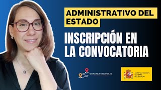 📝 Cómo inscribirse paso a paso en la convocatoria de ADMINISTRATIVO DEL ESTADO  C1 [upl. by Barbaraanne]