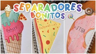 Ideas de separadores para la escuela🤩 Seras el popular✨  Leo Study [upl. by Bounds285]