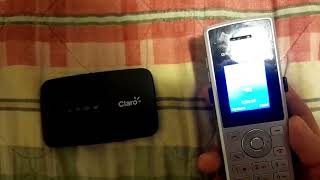 voip Grandstream WP810 working with Kazoo using Mobile WiFi connection [upl. by Carnay]