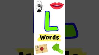 L letter words l Words that starts with quotLquot l phonics song l kids video [upl. by Amyaj]