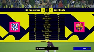 eFootball™ 2024 ● SC Heerenveen vs FC Barcelona League Gameplay [upl. by Sina]