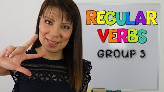 LISTA DE VERBOS REGULARES EN INGLES  GRUPO 3  PRONUNCIACION ED EN INGLES [upl. by Bibbie]