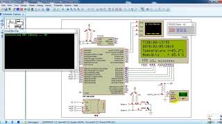 PIC18F4550 datalogger with SD card DS3231 and DHT22 sensor  Simulation [upl. by Matthews406]