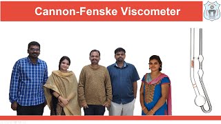 FM Lab Expt 10 Cannon Fenske Viscometer Experiment demo [upl. by Enilarak]