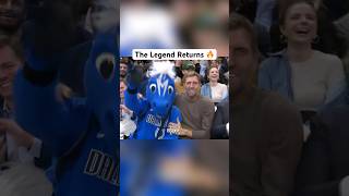 Dirk Nowitzki returns home for the Mavs game 🔥🐐 dirknowitzki nba celebrity [upl. by Catima777]