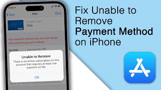 Fix Unable to Remove Payment Method because Active Subscription on iPhone 2023 [upl. by Porte]