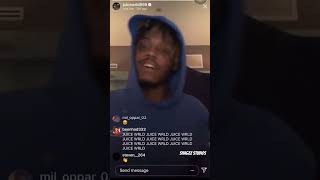 Juice WRLD Insta Live Freestyles  lljw 🧃🌍 [upl. by Trainer]