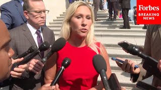 BREAKING NEWS Marjorie Taylor Greene Speaks To Reporters About Laura Loomer [upl. by Yelir374]