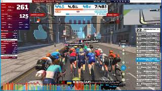 Zwift  Race FRR World Tour  Triquetra Stage 4 on Leith Hill After Party in London [upl. by Sorgalim]