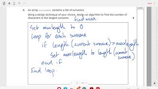 Higher Computing 2024  Q246 Short SDD Questions [upl. by Rawdan]