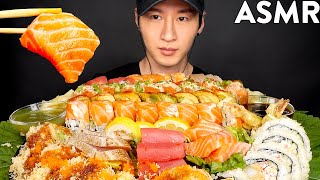 ASMR SUSHI amp SASHIMI PLATTER MUKBANG No Talking EATING SOUNDS  Zach Choi ASMR [upl. by Aivlys849]