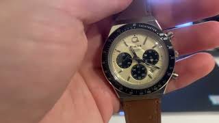 Q Timex Chronograph 40mm Leather Strap Watch Review [upl. by Adehsor]