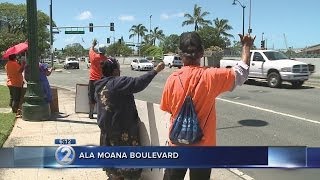 Hundreds rally in support of Micronesian medical benefits [upl. by Asiel]