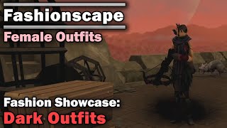 Fashionscape Showcase Dark Outfits  Runescape Female Outfits [upl. by Attenyw292]