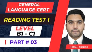 General Language Cert Reading Test 1  Level B1 to C1 [upl. by Schoenberg564]