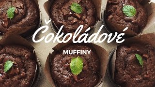 Čokoládové Muffiny s Nutelou  Chocolate Muffins with Nutela [upl. by Mines382]