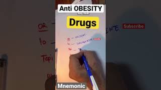 Obesity drugs  MNEMONICS HINIDIpharmacology pharmacologyANTI OVBESITY MEDICATION 💊 [upl. by Aiza]