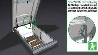 Einbau Wellhöfer FlachdachAusstieg Montagevideo [upl. by Thgirw]