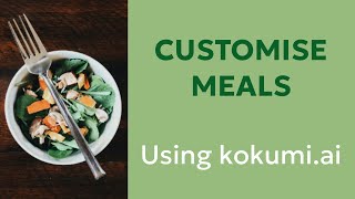 04 Detailed meal planning features [upl. by Crooks]