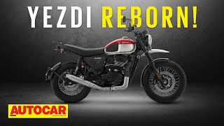 Yezdi is back All details on new Yezdi Adventure Scrambler and Roadster models  Autocar India [upl. by Akeemahs]