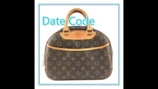 Date Code amp Stamp Louis Vuitton Trouville  LUXCELLENT TV [upl. by Earej]