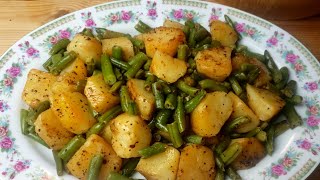 Roasted Potatoes And Cut Green Beans [upl. by Domash]