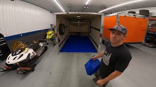 Installing Swisstrax Flooring In A Snowmobile Trailer [upl. by Mosa]