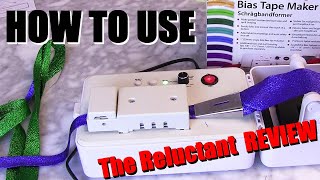 how to use bias tape maker and review [upl. by Jozef]