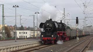 41 1144 rauscht am 9122023 mit dem Sonderzug der Eisenbahnfreunde Staßfurt durch DresdenNeustadt [upl. by Asiaj]