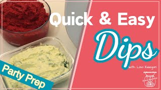 Herb and Garlic Dip plus Beetroot Parmesan and Cashew Dip done in less than a few minutes [upl. by Anippesuig]