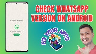 How to Check the WhatsApp Version on Your Android Device [upl. by Eidlog]