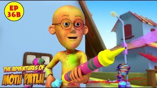 Motu Patlu  Holi  Best Cartoon For Kids [upl. by Clayton943]