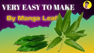 How to Make Mango Leaf Bag  Mango Leaf Craft  Craft Ideas craft youtubefeed mango [upl. by Gnilsia]