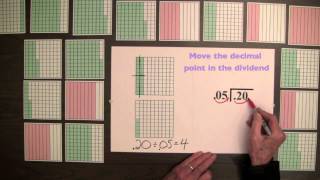 Video 11 Division of Decimals with Decimal Squares [upl. by Natsirt]