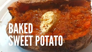 Oven Baked Sweet Potato Topped with Brown sugar cinnamon and Butter [upl. by Egrog689]