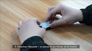 Français EGV TPU Soft Screen Protector installation Videos For Watch [upl. by Volin]