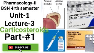 Corticosteroids PharmacologyII  BSN  4rth semester Unit1 Lecture 3 Part 1 [upl. by Cohleen613]